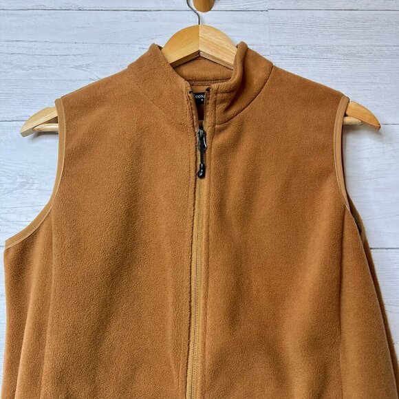 Xeoxarel Vest Womens Size Small Camel Brown Six Pocket Fleece Casual Comfy - Picture 8 of 14